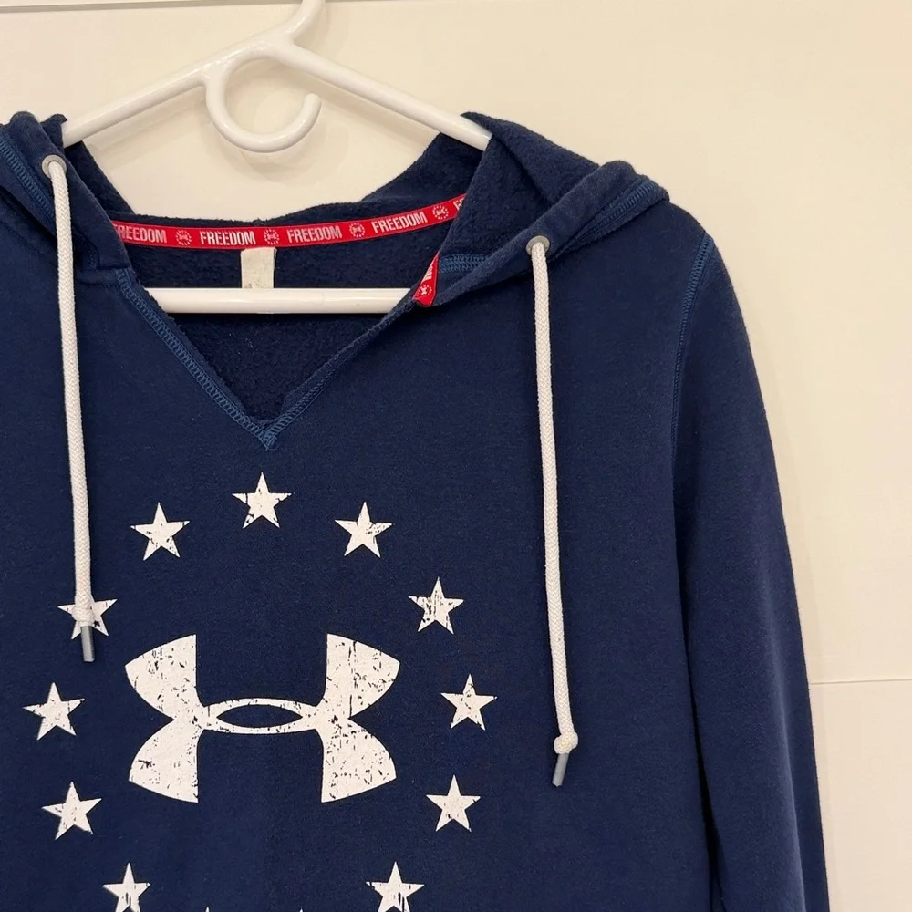 Under Armour Dark Blue Hoodie with Star‎ Logo